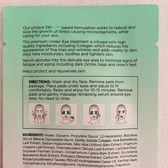 Fortify+ Bacteria Fighting Skincare Set: Facial Wipes and 2 Under Eye Pads Vegan - Picture 6 of 9